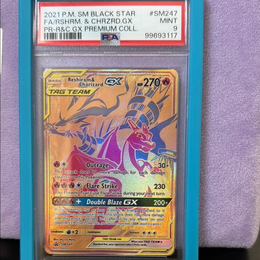 Reshiram & Charizard GX Premium Card